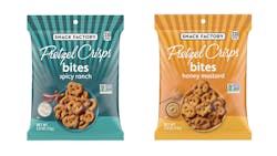 Snack Factory launches two flavors of pretzel crisps bites