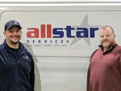 Tom Almendarez (on left) with Fred Kading, All Star Services Tom Almendarez (on left) with Fred Kading, All Star Services