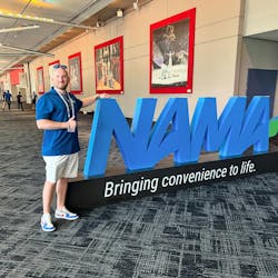 Mike Jamison, NewAge Vending, at the NAMA Show 2024 Mike Jamison, NewAge Vending, at the NAMA Show 2024