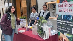 Fordham University Nutrition Services tabling event Fordham University Nutrition Services tabling event