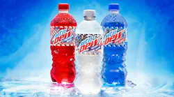 Three new Mtn Dew flavors evoke the tastes of summer in eye-catching red, white and blue limited-time concoctions.