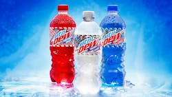 Three new Mtn Dew flavors evoke the tastes of summer in eye-catching red, white and blue limited-time concoctions. Three new Mtn Dew flavors evoke the tastes of summer in eye-catching red, white and blue limited-time concoctions.
