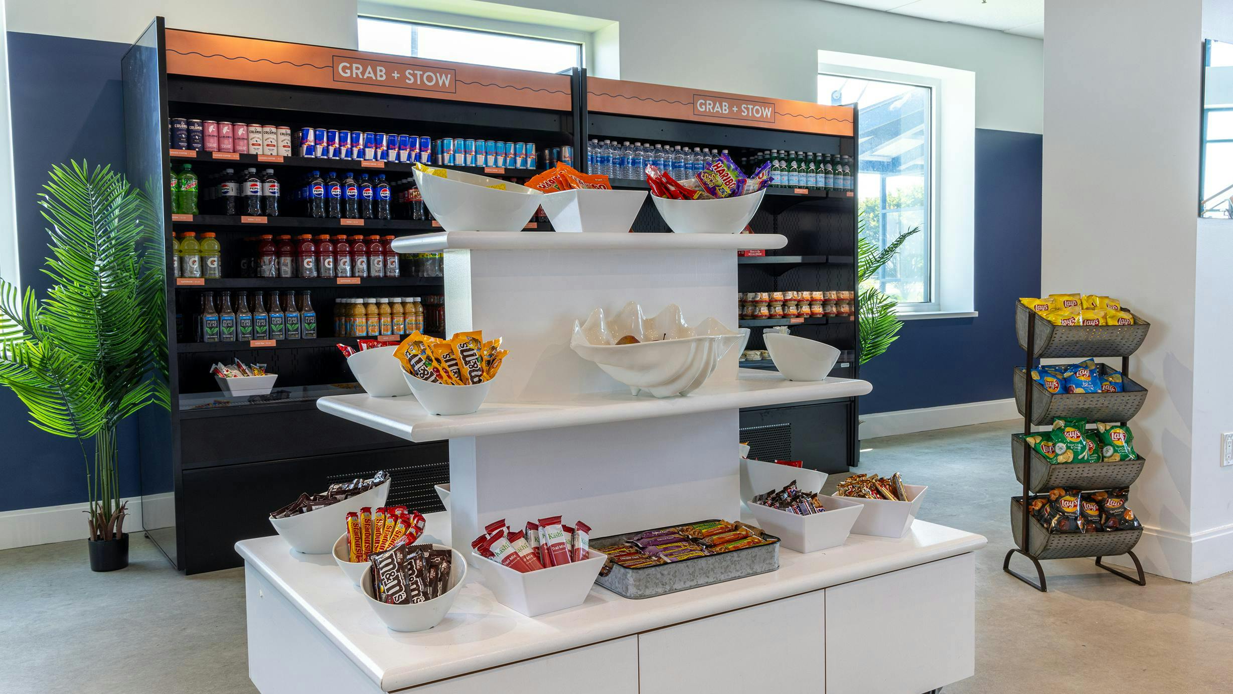 The New Jersey ferry terminal in Cape May includes a grab-and-go micro market.