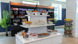 The New Jersey ferry terminal in Cape May includes a grab-and-go micro market. The New Jersey ferry terminal in Cape May includes a grab-and-go micro market.