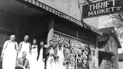Amidst the Great Depression in 1934, Hendrik Meijer, a local barber in Greenville, Mich., took a chance and opened Meijer’s Grocery with his wife Gezina and their children, 18-year-old Johanna and 14-year-old Fred, to take care of customers who visited Hendrik’s barbershop Amidst the Great Depression in 1934, Hendrik Meijer, a local barber in Greenville, Mich., took a chance and opened Meijer’s Grocery with his wife Gezina and their children, 18-year-old Johanna and 14-year-old Fred, to take care of customers who visited Hendrik’s barbershop