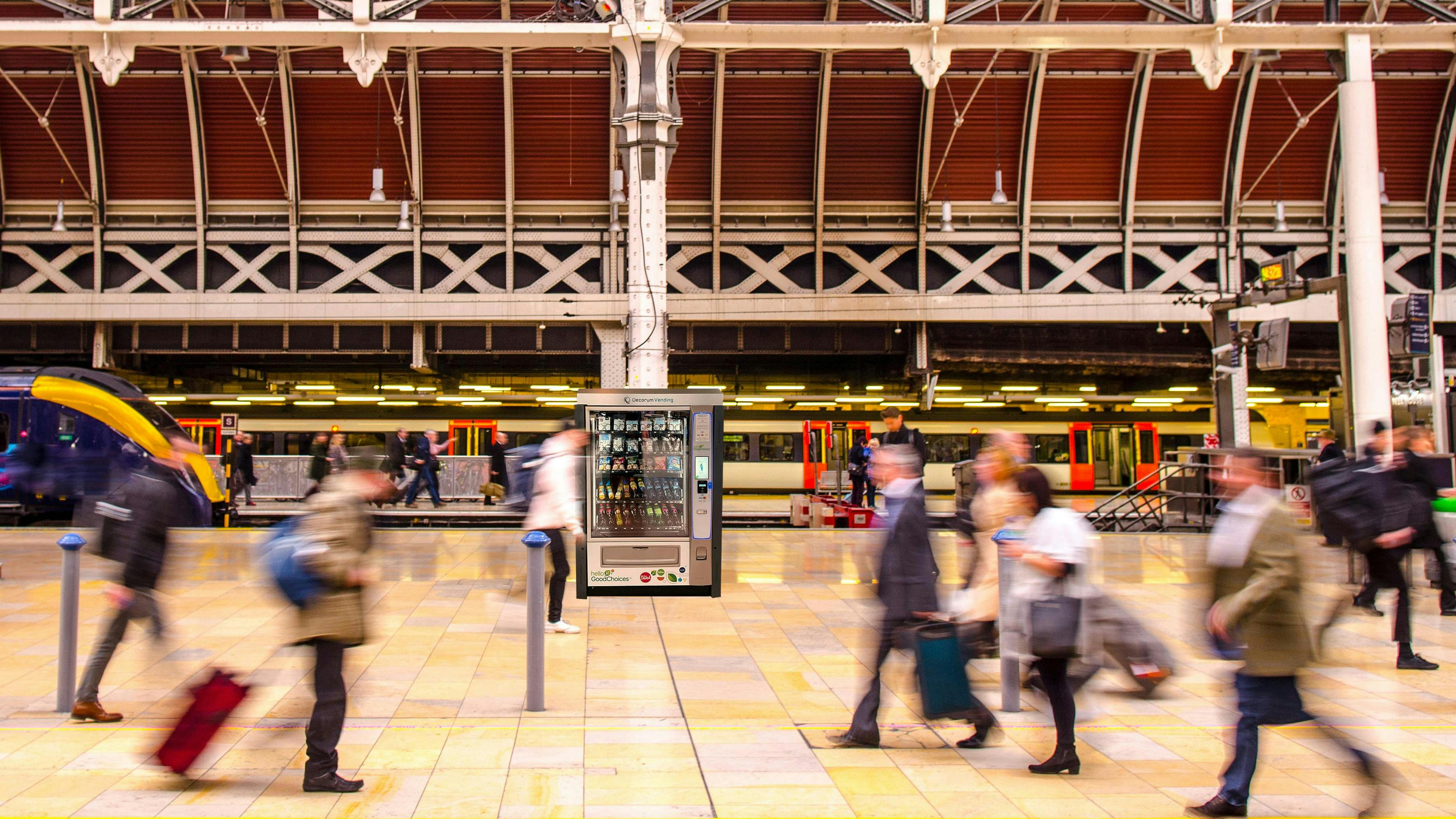Decorum Vending upgraded its 630 vending machines. located primarily in train stations and transit hubs throughout the United Kingdom, with card readers from Cantaloupe Inc.