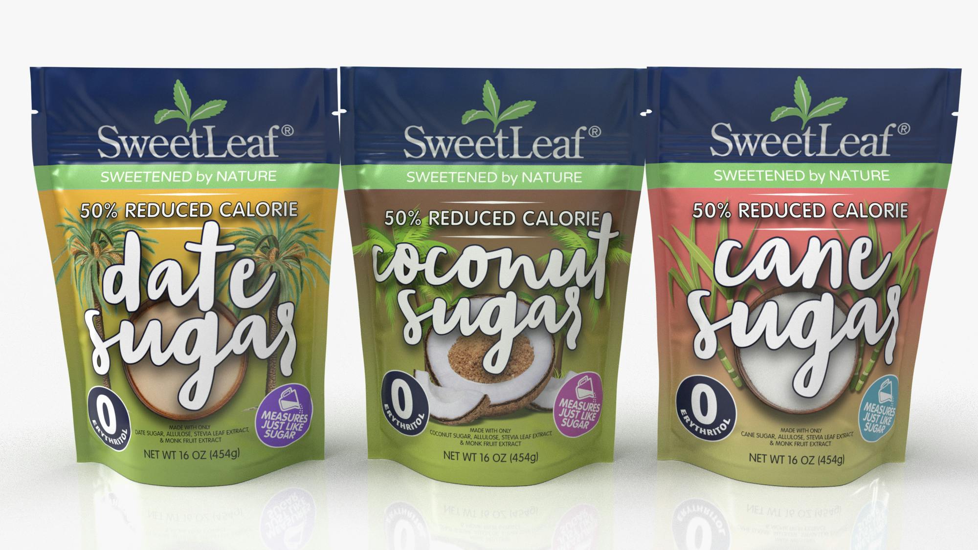 SweetLeaf reduce-calorie sugar substitutes date sugar coconut sugar cane sugar