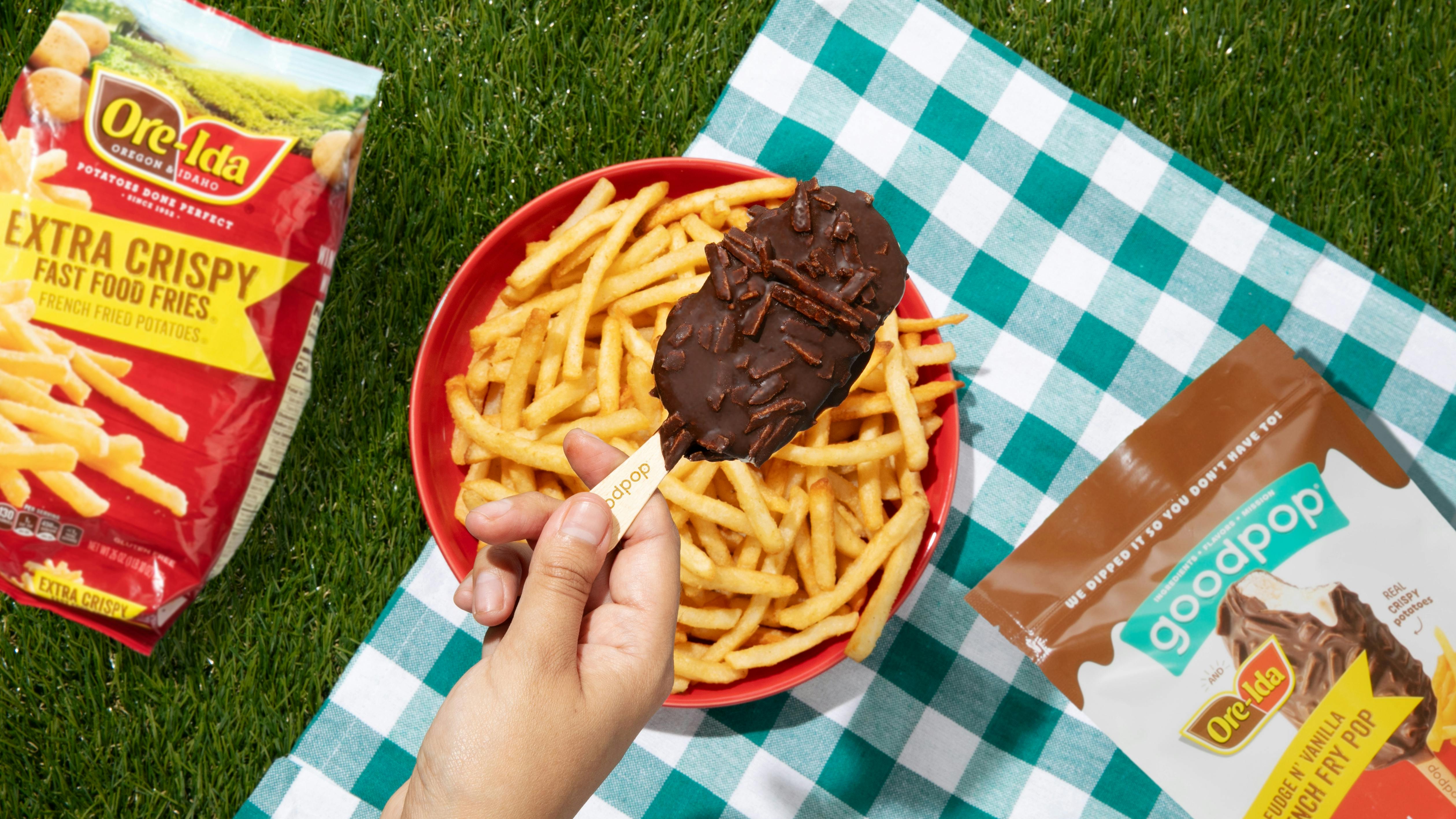 Ore-Ida and GoodPop launch a frozen treat inspired by a popular food combination: french fries dipped in a milkshake.