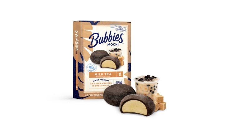 Bubbies Ice Cream introduces new Milk Tea Mochi ice cream flavor