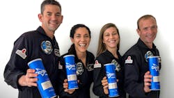 The crew of Polaris Dawn will have minis Cool Ranch Zero Gravity flavored tortilla chips when their mission launches on August 26. Shown from left: Jared Isaacman, mission commander; Sarah Gillis, mission specialist; and Anna Menon, mission specialist and medical doctor; Scott Poteet, mission pilot The crew of Polaris Dawn will have minis Cool Ranch Zero Gravity flavored tortilla chips when their mission launches on August 26. Shown from left: Jared Isaacman, mission commander; Sarah Gillis, mission specialist; and Anna Menon, mission specialist and medical doctor; Scott Poteet, mission pilot