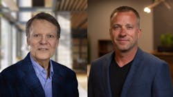 Former Utz executive Michael Rice (left) retires from the board of directors of Utz Brands Inc. William “B.J.” Werzyn Jr. (right) joins the Utz board. Former Utz executive Michael Rice (left) retires from the board of directors of Utz Brands Inc. William “B.J.” Werzyn Jr. (right) joins the Utz board.