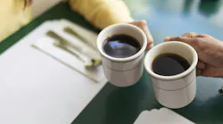 two cups of coffee