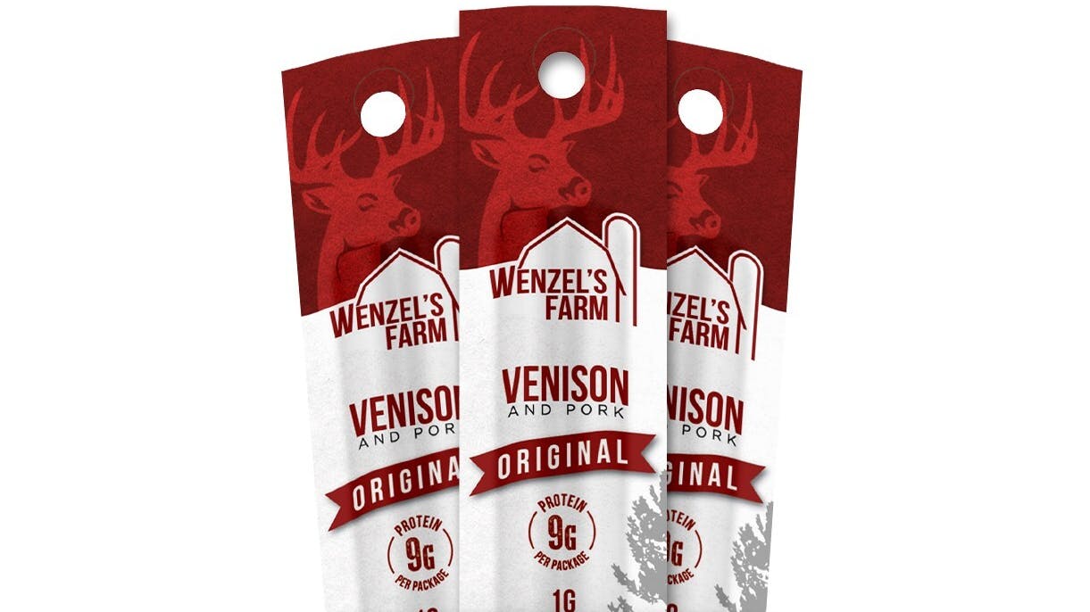 Wenzel's Farm venison snack sticks