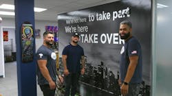 Client services manager Genecarlos Severino joins Billy Mandile and Brandon Mandile, the founders of Marché, at the company’s offices in Farmingdale, N.Y. Client services manager Genecarlos Severino joins Billy Mandile and Brandon Mandile, the founders of Marché, at the company’s offices in Farmingdale, N.Y.