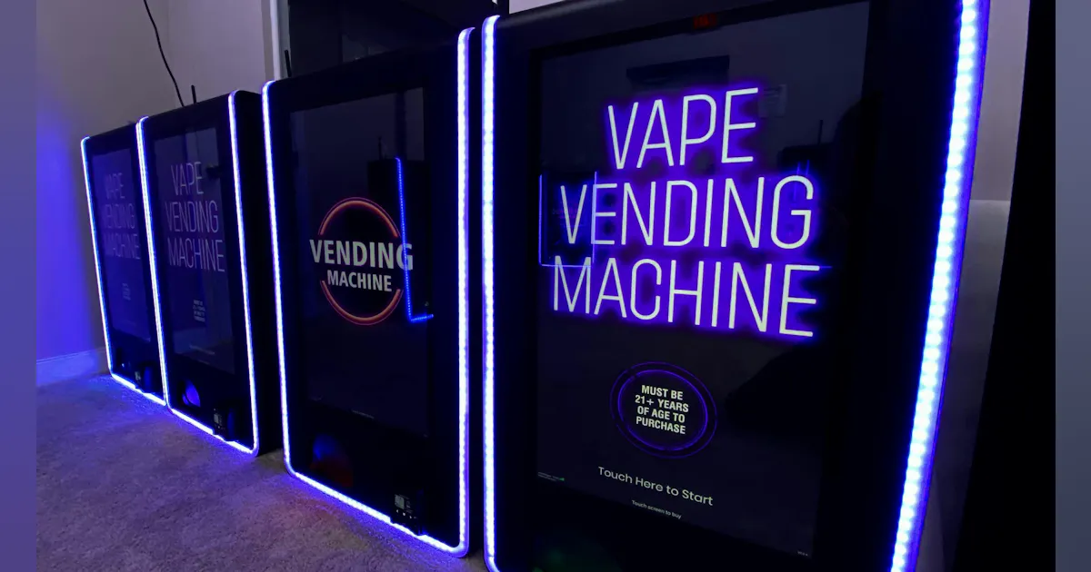 LED vape-vending machine | Vending Market Watch LED vape-vending machine | Vending Market Watch