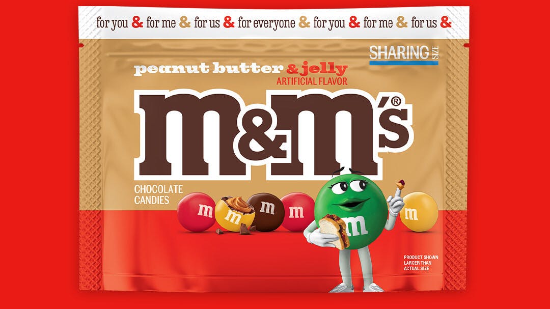 M&M's reinvents its Peanut Butter classic with a Jelly twist