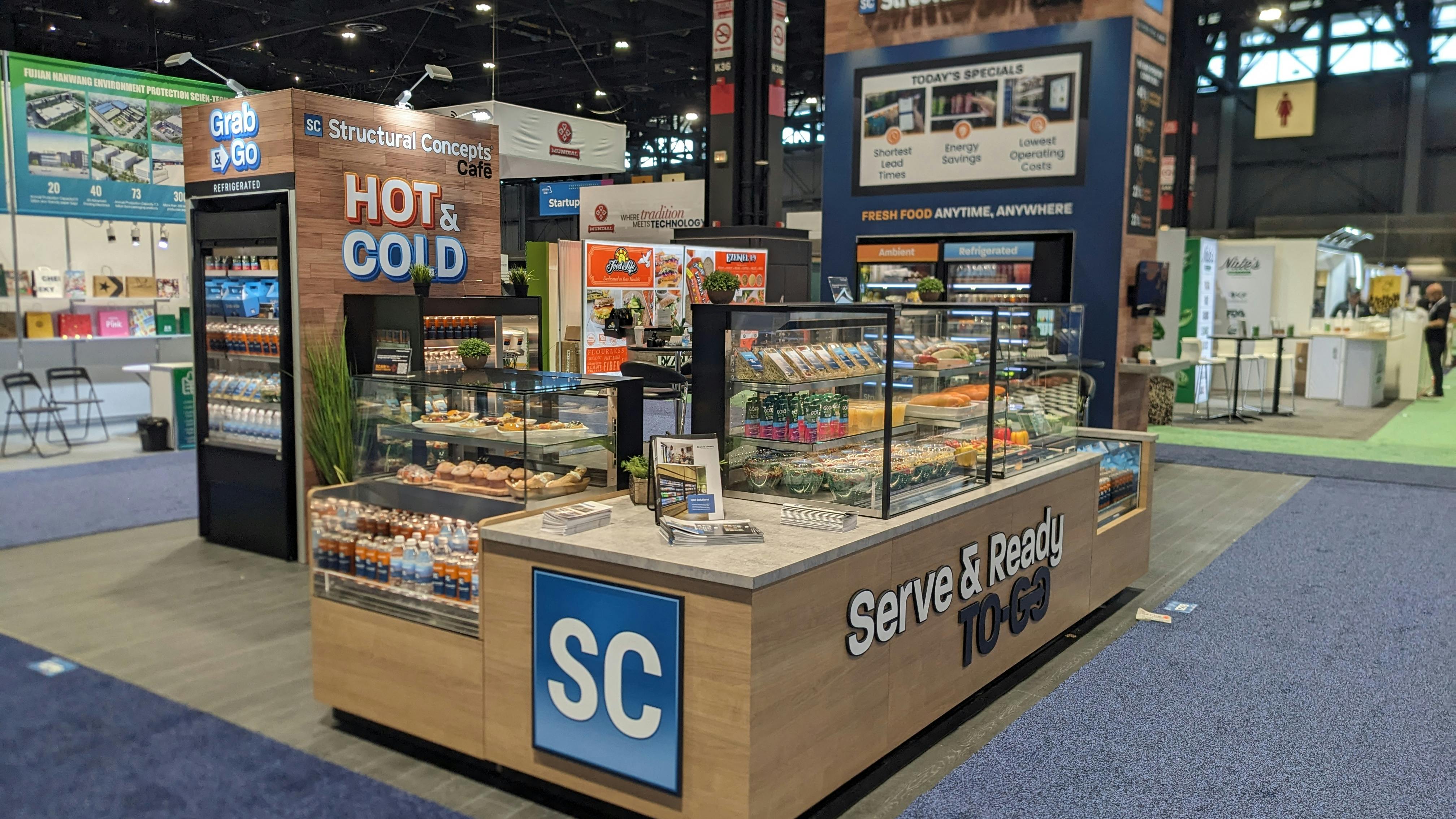 At the National Restaurant Association Show, Structural Concepts unveiled its Fresh Caf&eacute;, a replica of a traditional quick-serve restaurant.