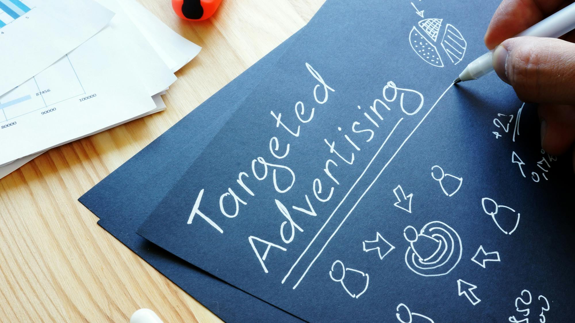 Targeted advertising stock image