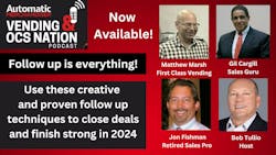 Podcast Vending & OCS Nation with Bob Tullio and guests Jon Fishman, Matthew Marsh, Gil Cargill Podcast Vending & OCS Nation with Bob Tullio and guests Jon Fishman, Matthew Marsh, Gil Cargill