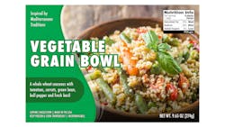 FDA Nutrition Info box example vegetable grain bowl FDA Nutrition Info box example vegetable grain bowl