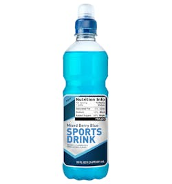 U.S. Food and Drug Administration nutrition info label on sports drink U.S. Food and Drug Administration nutrition info label on sports drink