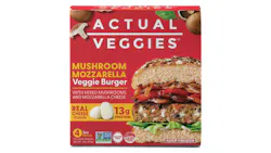 Actual Veggies Mushroom Mozzarella Veggie Burger