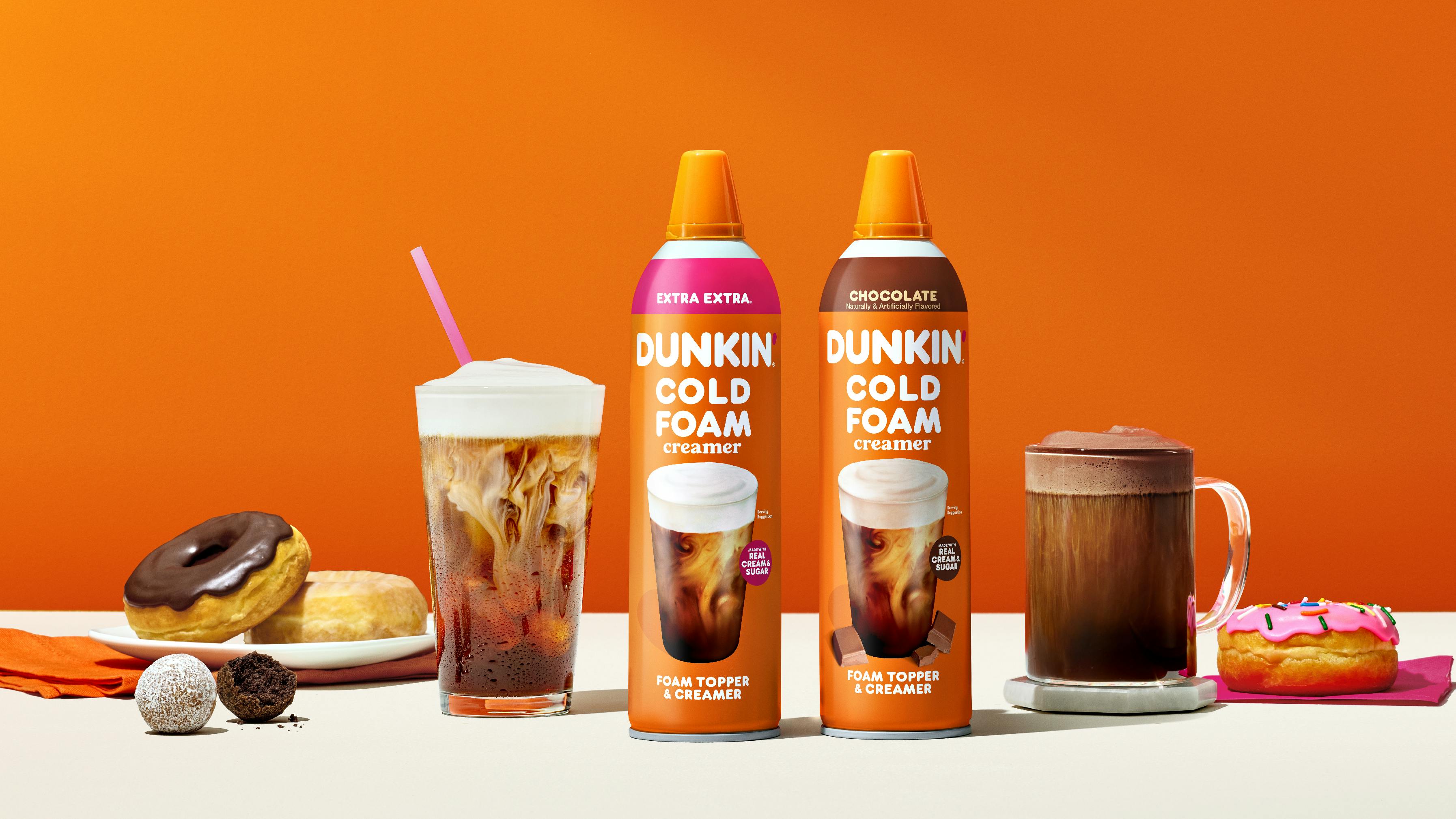 Dunkin debuts new flavors of its cold foam creamers