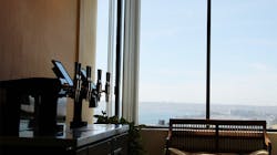 Beverage vending machine serves cold brew coffee and craft beverages on tap Beverage vending machine serves cold brew coffee and craft beverages on tap