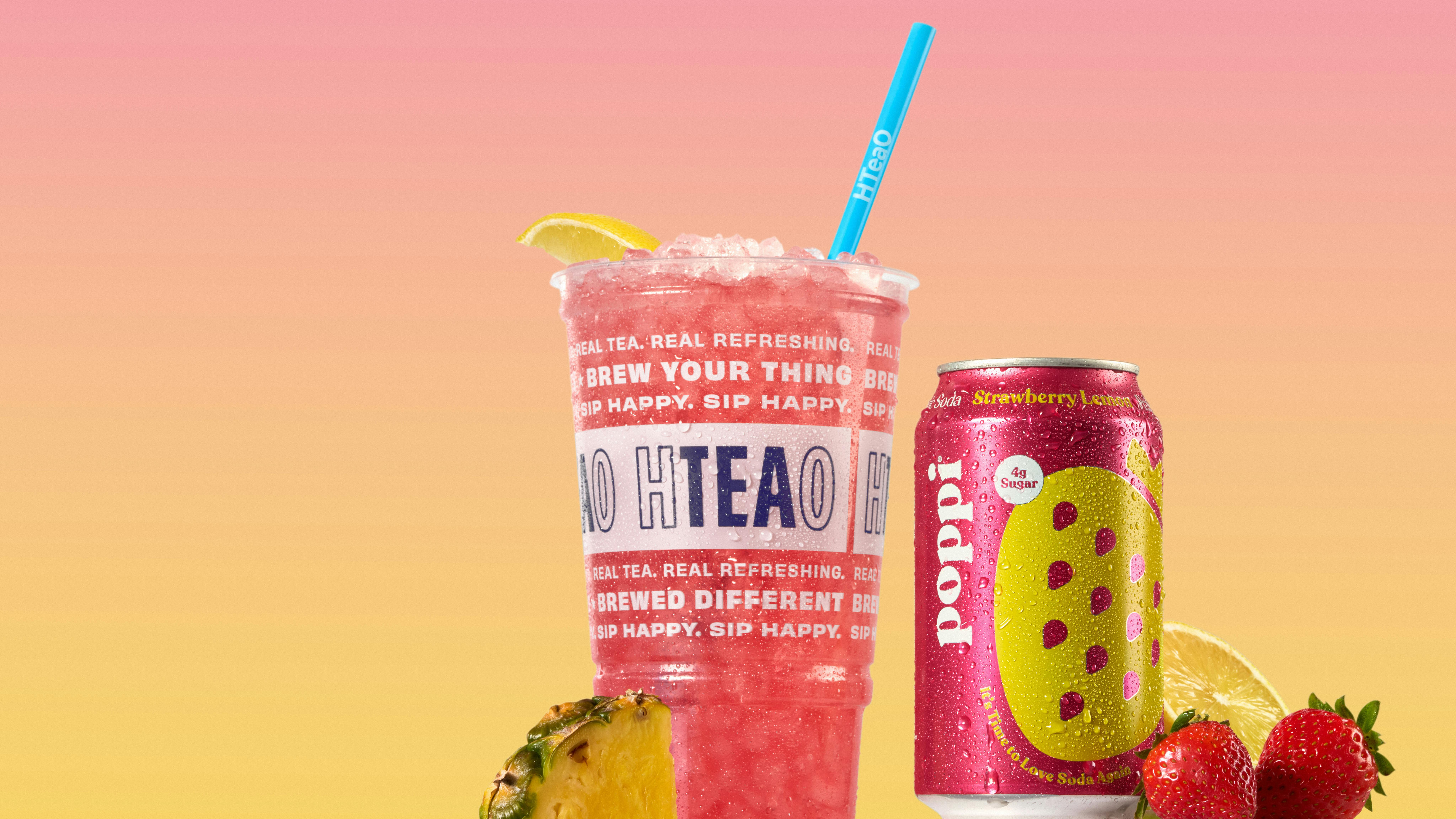 LTO collaboration pairs poppi prebiotic soda with iced tea