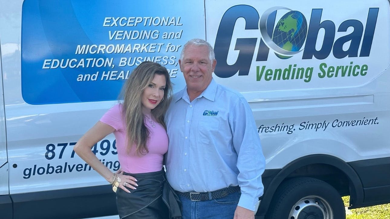 Jay and Sherri Holstein founded Global Vending Service in 2015.