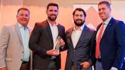 Members of the Sheehan Brothers Vending team accept its 2025 Business of the Year award Members of the Sheehan Brothers Vending team accept its 2025 Business of the Year award