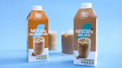 Nescafé launches multi-serving RTD iced lattes in shelf-stable packaging Nescafé launches multi-serving RTD iced lattes in shelf-stable packaging