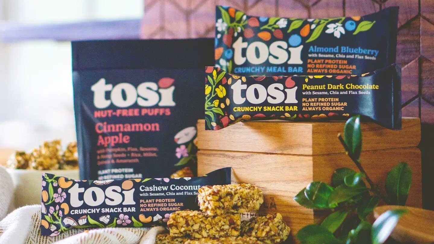 Tosi modifies its protein bars inside and out