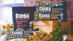 Tosi modifies its protein bars inside and out Tosi modifies its protein bars inside and out