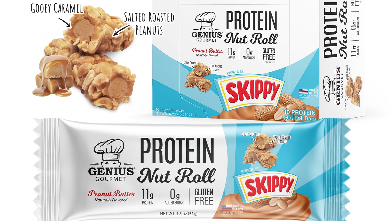Protein nut rolls for snackers seeking natural, organic treat