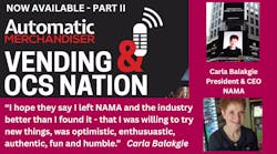 Vending & OCS Nation NAMA Carla Balakgie part 2 podcast Vending & OCS Nation NAMA Carla Balakgie part 2 podcast