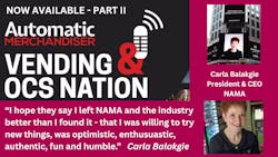 Vending & OCS Nation NAMA Carla Balakgie part 2 podcast Vending & OCS Nation NAMA Carla Balakgie part 2 podcast