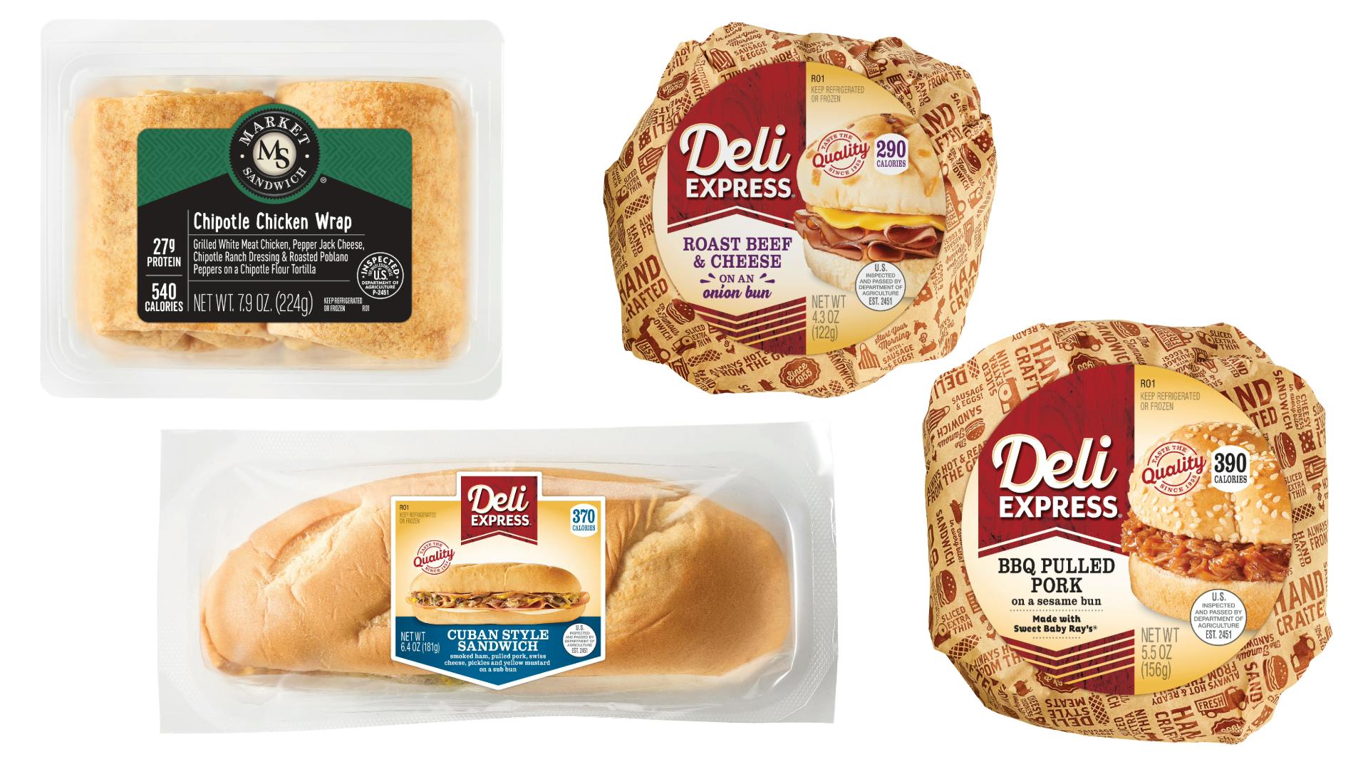 New long-shelf-life sandwiches from E.A. Sween.