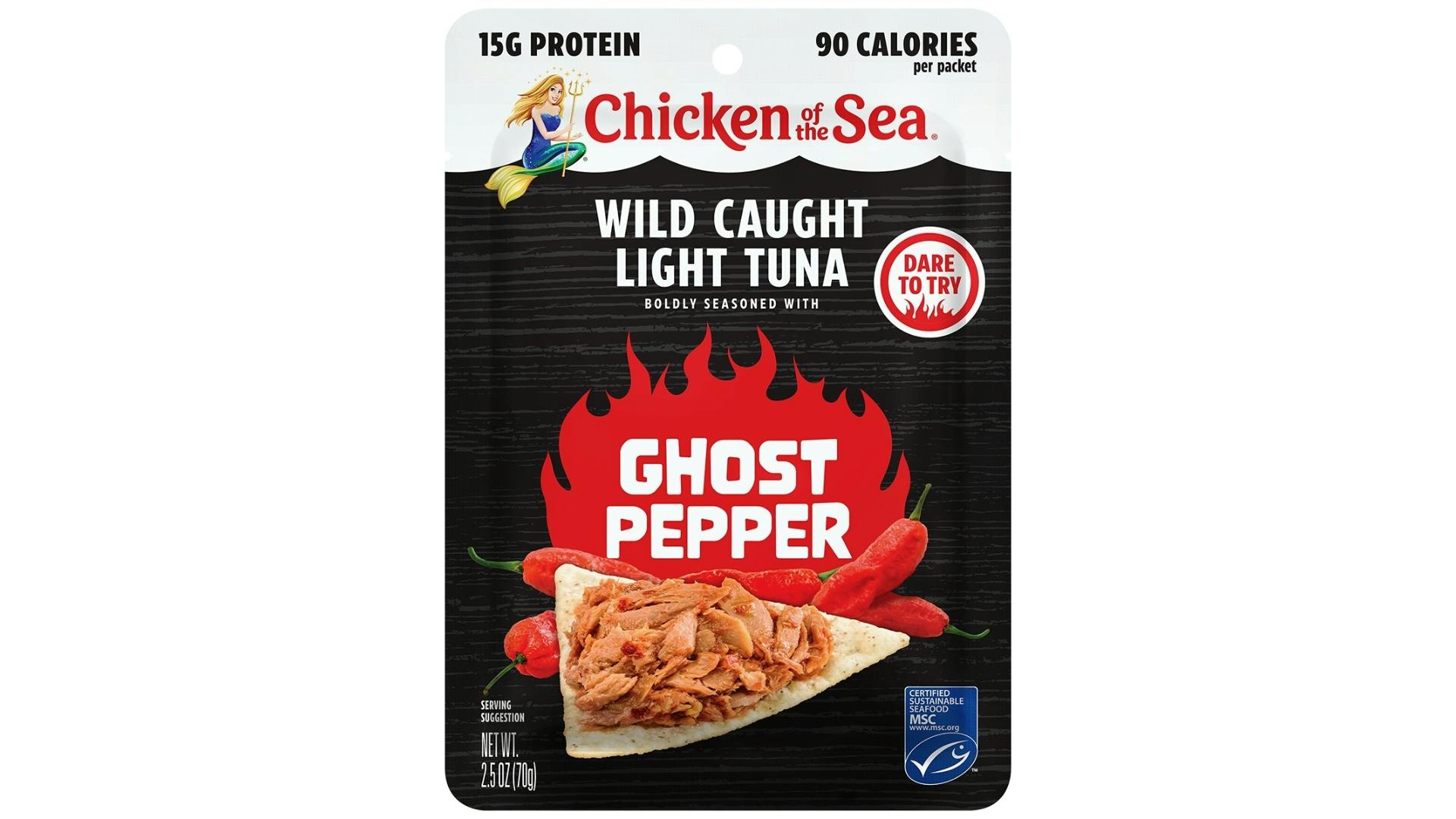 Chicken of the Sea Wild Caught Light Tuna Packet with Ghost Pepper