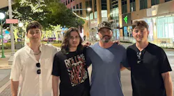 Josh Rosenberg, second from right, heads up Forward Thinkers. Shown with their dad and brother Elijah Rosenberg, Josh's sons Ethan Rosenberg and Isaac Rosenberg are also a part of Forward Thinkers.