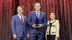 Neil Swindale, center, is joined by Tom Steuber and Carla Balakgie, Neil Swindale, center, is joined by Tom Steuber and Carla Balakgie,