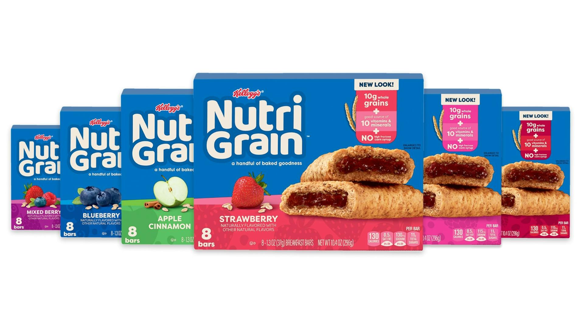 Kellanova Nutri-Grain bars refresh yields a snack bar with more whole grains
