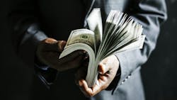 Businessman with money Businessman with money