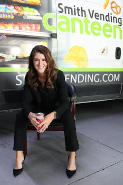 Ashilyn Sunderman, who took over Clarinda, Iowa-based Smith Vending Canteen (SVC) from her father, Rod Nester, in 2021, credits her experience learning the business from her dad while growing up for SVC’s focus on customer service. Ashilyn Sunderman, who took over Clarinda, Iowa-based Smith Vending Canteen (SVC) from her father, Rod Nester, in 2021, credits her experience learning the business from her dad while growing up for SVC’s focus on customer service.