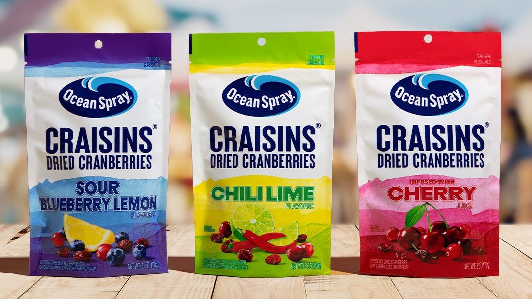 Ocean Spray flavored dried cranberries