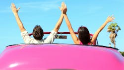 pink car road trip pink car road trip