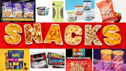 Snack stock image with brands around it Snack stock image with brands around it