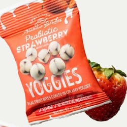 CiboVita/Nature's Garden Probiotic Yoggies are real fruit bites covered in yogurt, containing 2 billion gut-healthy probiotics and 3 grams of dietary fiber. CiboVita/Nature's Garden Probiotic Yoggies are real fruit bites covered in yogurt, containing 2 billion gut-healthy probiotics and 3 grams of dietary fiber.