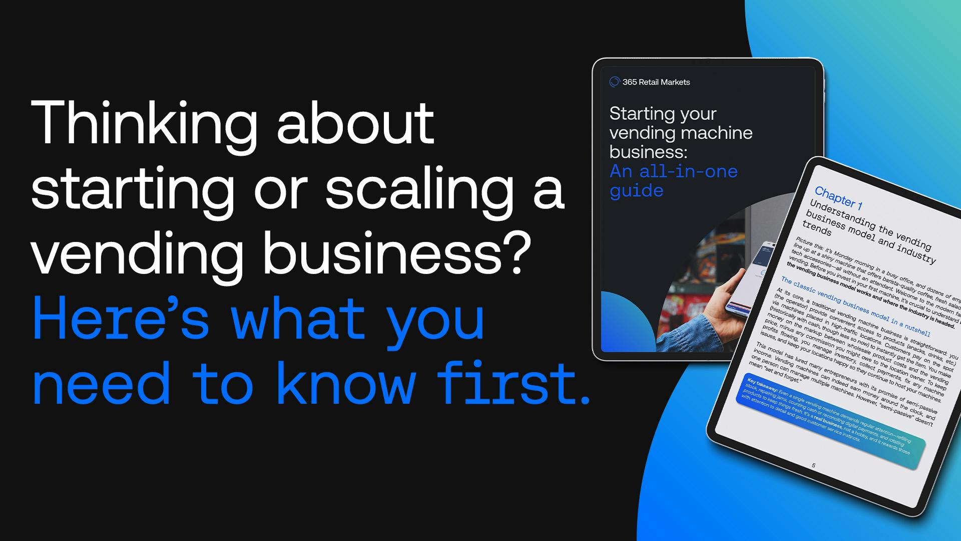 365 Retail Markets how to start a vending business ebook