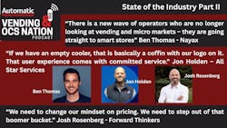Podcast state of the vending industry part 2 Podcast state of the vending industry part 2